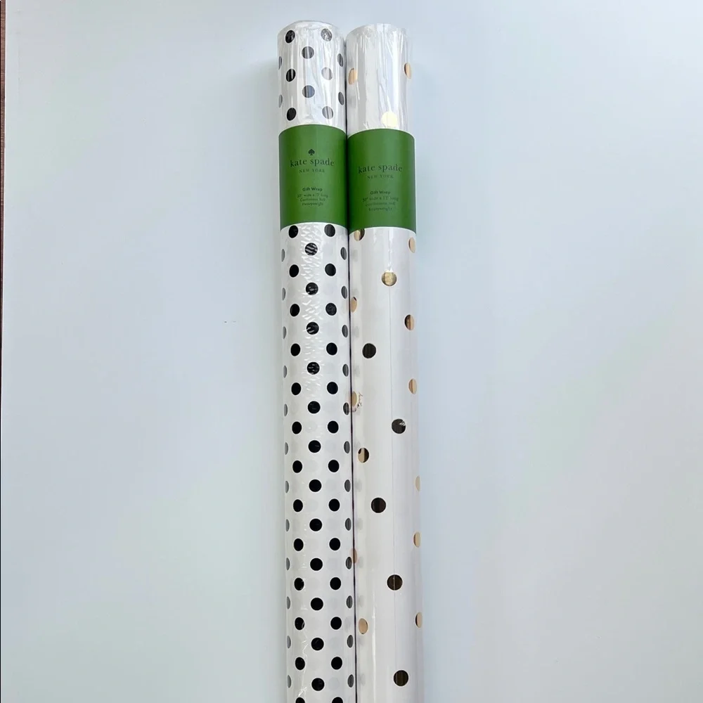 NEW Kate Spade New York Wrapping Paper Rolls - 2 Pack